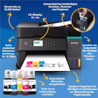 Vorschau: Epson EcoTank ET-3950 A4-Multifunktionsdrucker mit Wi-Fi und AirPrint Tintentank