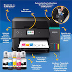 Vorschau: Epson EcoTank ET-4950 A4-Multifunktionsdrucker mit Wi-Fi und AirPrint Tintentank