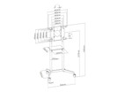 Vorschau: PureLink PureMounts PM-CART-80W vielseitiger TV-Ständer mit Neigung, Drehung und Schwenkfunktion für
