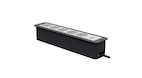 Vorschau: Kindermann CablePort Office frame 6f 5xStr1xUSBPD Tischanschlussfeld 6-fach mit USB PD