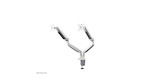 Vorschau: Neomounts NM-D750DWHITE Monitorarm 10-32" - Gasfeder - Klemme/Durchführung - 9 kg - 25,4 cm (10") -