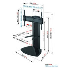 Vorschau: Vogels EFF 8340 Standfuß für LCD/Plasmabildschirme 40 bis 65 Zoll weiss