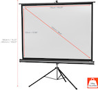 Vorschau: celexon Stativleinwand Economy 176 x 132 cm