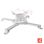 Vorschau: celexon Beamer-Deckenhalterung universal MultiCel Pro 1000 - weiß - 10 cm