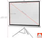 Vorschau: celexon Stativleinwand Economy 133 x 100 cm - White Edition