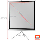 Vorschau: celexon Stativleinwand Economy 219 x 219 cm - White Edition