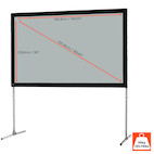 Vorschau: celexon Faltrahmen Leinwand Mobil Expert 366 x 229 cm, Rückprojektion