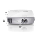 Vorschau: BenQ W1110 3D Heimkino Beamer mit 2200 ANSI-Lumen und Full-HD
