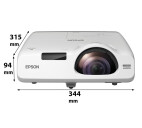 Vorschau: Epson EB-535W Kurzdistanzbeamer mit 3400 ANSI-Lumen und WXGA Auflösung
