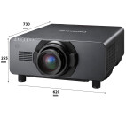 Vorschau: Panasonic PT-DW17K2 (ohne Objektiv) Beamer, 17000 ANSI-Lumen, WXGA