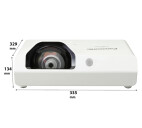 Vorschau: Panasonic PT-TW342A Kurzdistanzbeamer mit 3300 ANSI-Lumen und WXGA