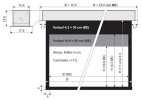 Vorschau: WS-S-Deckeneinbau Leinwand Motor 250 x 190 cm