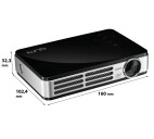 Vorschau: Vivitek Qumi Q5 (schwarz) Mini Beamer mit 500 ANSI-Lumen und WXGA