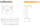 Vorschau: celexon Beamer Deckenlift PL2000 - max. ausfahrbar bis 196 cm - 15kg Traglast - Demo