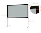 Vorschau: celexon Faltrahmen Leinwand Mobil Expert 203 x 114cm, Rückprojektion - Demo