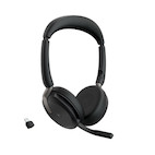 Vorschau: Jabra Evolve2 65 Flex Link380c MS Stereo – schnurloses Stereo Headset mit USB-C - zertifiziert für