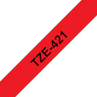 Vorschau: Brother TZe-421 Schriftband schwarz/rot 9mm/8m Vorschau: Brother TZe-421 Schriftband schwarz/rot 9mm/8m