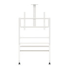 Vorschau: Hagor mobiles Standsystem BrackIT® Scandio in weiß für ein 55-86" Display