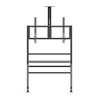 Vorschau: Hagor mobiles Standsystem BrackIT® Scandio in schwarz für ein 55-86" Display