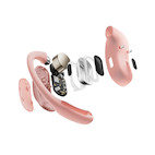 Vorschau: SHOKZ OpenFit Air Open-Ear-Design Bluetooth Kopfhörer mit 28 Stunden Wiedergabezeit | Farbe: Pink