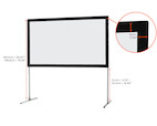 Vorschau: celexon Faltrahmen Leinwand Mobil Expert 244 x 137cm, Frontprojektion