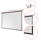 Vorschau: celexon basic line Motorleinwand 200 x 200cm,Leinwand Format 1:1, Heimkino Leinwand, Beamerleinwand, Vorschau: celexon basic line Motorleinwand 200 x 200cm,Leinwand Format 1:1, Heimkino Leinwand, Beamerleinwand,