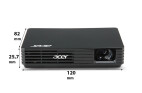 Vorschau: Acer C120 Mini Beamer mit 100 ANSI-Lumen und WVGA Auflösung