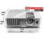 Vorschau: BenQ W1070 3D Heimkino Beamer mit 2000 ANSI-Lumen und Full-HD