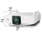 Vorschau: Epson EB-Z8350WNL (ohne Objektiv) Beamer, 8500 ANSI-Lumen, WXGA