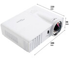 Vorschau: Optoma GT760 Kurzdistanzbeamer mit 3400 ANSI-Lumen und WXGA Auflösung
