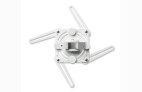 Vorschau: SMS Wandhalterung Short Throw V mit Säule 1200mm Aluminium/Weiß