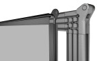 Vorschau: DELUXX Professional mobile Rahmenleinwand Rückprojektion - 4:3 - 427x320cm - 210''