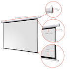Vorschau: celexon basic line Motorleinwand 240 x 240cm,Heimkino Leinwand,Leinwand Format 1:1, Beamerleinwand,3