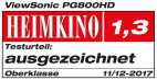 Vorschau: ViewSonic PG800HD Heimkino Beamer mit 5000 ANSI-Lumen und Full-HD