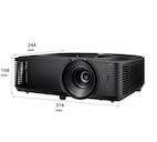 Vorschau: Optoma H184X Business Beamer mit 3600 ANSI-Lumen und WXGA Auflösung