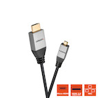 Vorschau: celexon HDMI auf Micro HDMI Kabel mit Ethernet - 2.0a/b 4K 1,0m - Professional Line