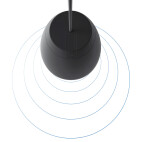 Vorschau: Audac Pendellautsprecher, 1x4", 1x1", 24W/16Ohm, 100V (24W/12W/6W/3W), mit Anschlußkabel, schwarz