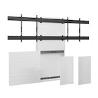 Vorschau: Hagor CON-Line® Big W Dual 65 - 75" Medienstele, Boden-Wand Montage