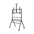 Vorschau: Hagor mobiles Standsystem BrackIT® Scandio in schwarz für ein 55-86" Display