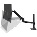 Vorschau: ERgotron LX Monitor Arm mit hoher Säule, Tischhalterung | Bildschirmgröße: 34" | mattschwarz