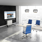 Vorschau: Hagor CON-Line M mobile Medienstele für ein 75-86" Display mit einer Tragkraft von 50 kg