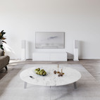 Vorschau: Audio Pro A38 drahtloser Multiroom-Standlautsprecher in Weiß