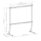 Vorschau: Hagor Tablestand BL XXL Tischhalterung für Bildschirme mit einer Diagonale von 75 – 86“