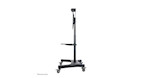 Vorschau: Neomounts NM-M1700BLACK TV-Trolley 32-75" - Schwarz - Fester Bodenständer - Stahl - 50 kg - 81,3 cm