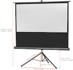 Vorschau: celexon Stativleinwand Economy 219 x 123 cm