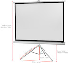 Vorschau: celexon Stativleinwand Economy 133 x 100 cm - White Edition