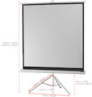 Vorschau: celexon Stativleinwand Economy 158 x 158 cm - White Edition