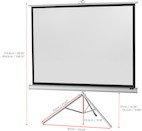 Vorschau: celexon Stativleinwand Economy 158 x 118 cm - White Edition