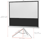 Vorschau: celexon Stativleinwand Economy 158 x 89 cm - White Edition