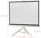 Vorschau: celexon Stativleinwand Economy 211 x 160 cm - White Edition